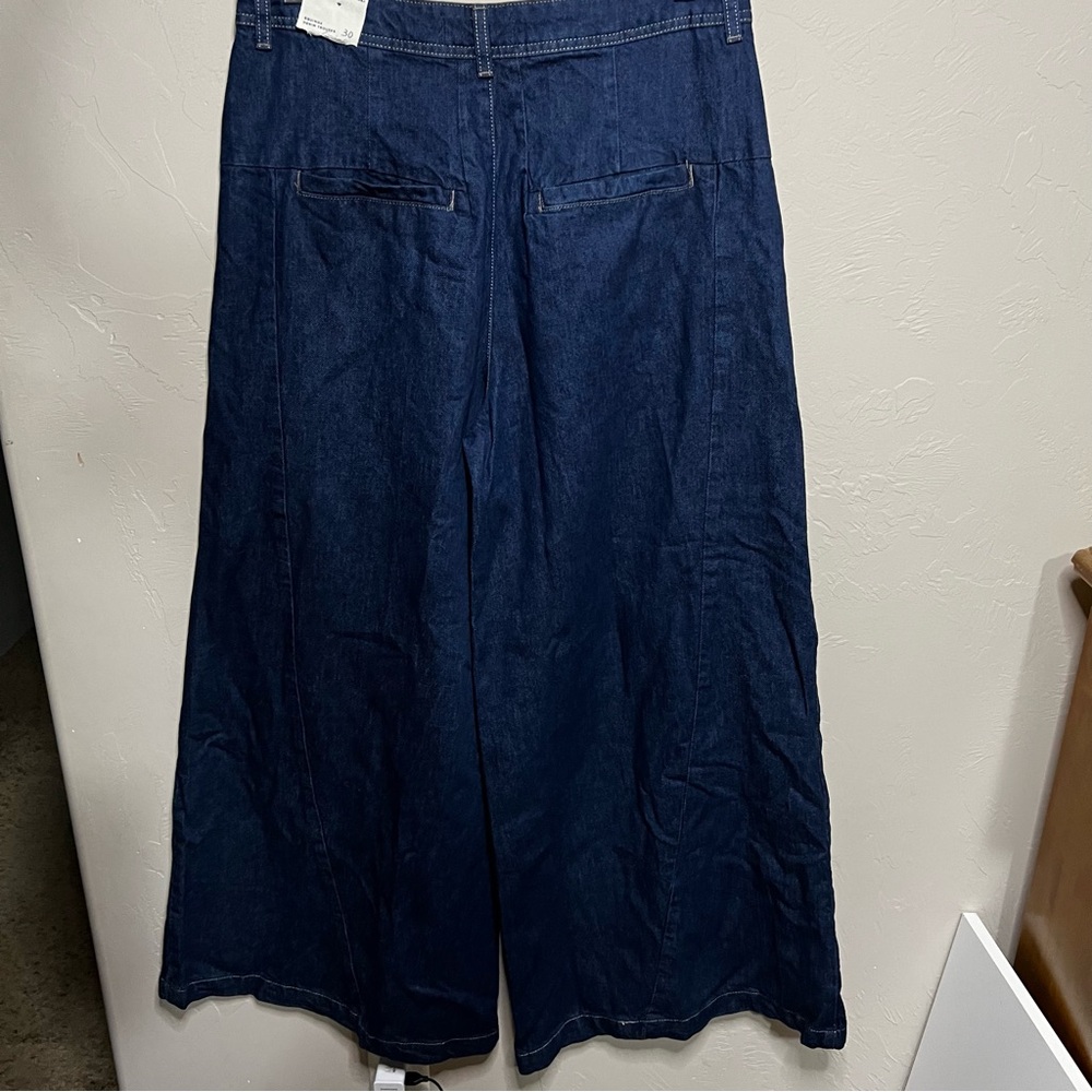 NWT We The Free Equinox Exaggerated Wide‎ Leg Trouser Denim Jeans - Picture 9 of 16
